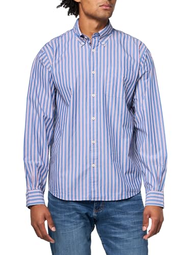 Brooks Brothers Herren Friday Popeline Langarm Muster Sport Shirt, Blau/Rot gestreift, Medium Brooks Brothers Herren Friday Popeline Langarm Muster Sport Shirt, Blau/Rot gestreift, Medium von Brooks Brothers