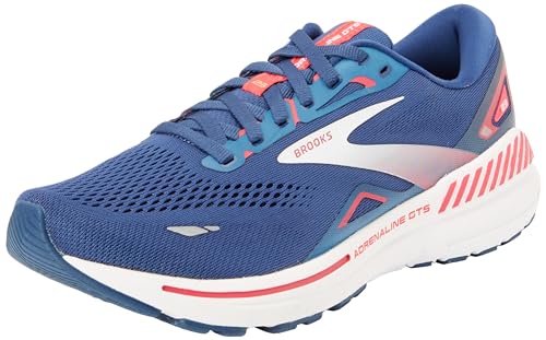 BROOKS Damen Adrenaline GTS 23 Sneaker, Blue Raspberry White, 38 EU von Brooks