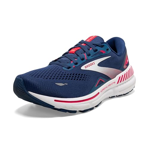 BROOKS Damen Adrenaline GTS 23 Sneaker, Blue Raspberry White, 40.5 EU von Brooks