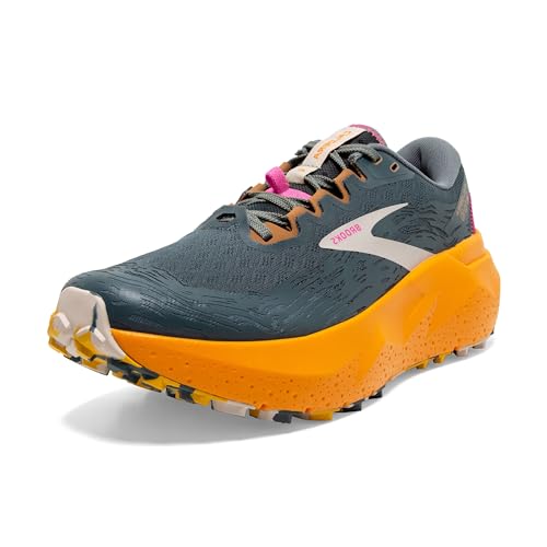 BROOKS Damen Caldera 6 Sneaker, Slate/Cheddar/Silver Gray, 38.5 EU von Brooks