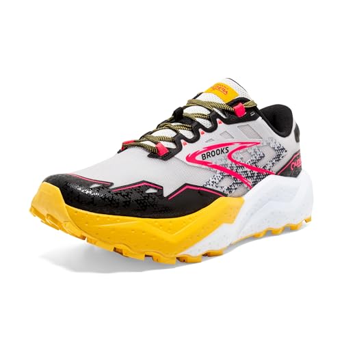 BROOKS Damen Caldera 7 Sneaker, Lunar Rock Lemon Chrome Black, 41 EU von Brooks