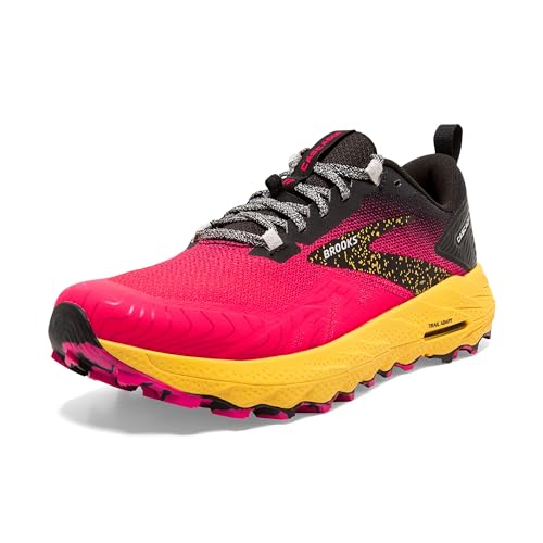 Brooks Damen Cascadia 17 Sneaker, Diva Pink Black Lemon Chrome, 38.5 EU von Brooks