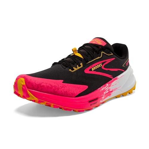 BROOKS Damen Catamount 3 Sneaker, Black Diva Pink Lemon Chrome, 38 EU von Brooks