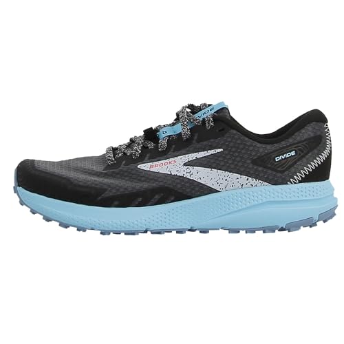 BROOKS Damen Divide 4 Sneaker, Black Ebony Bluefish, 40.5 EU von Brooks