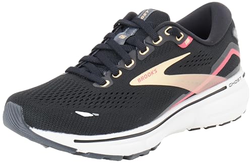 Brooks Damen Ghost 15 Sneaker, Black Orange Raspberry, 42 EU von Brooks