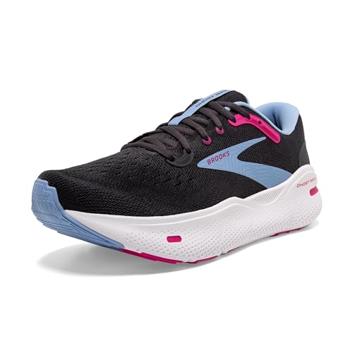 BROOKS Damen Ghost Max Sneaker, Ebony Open Air Lilac Rose, 37.5 EU von Brooks