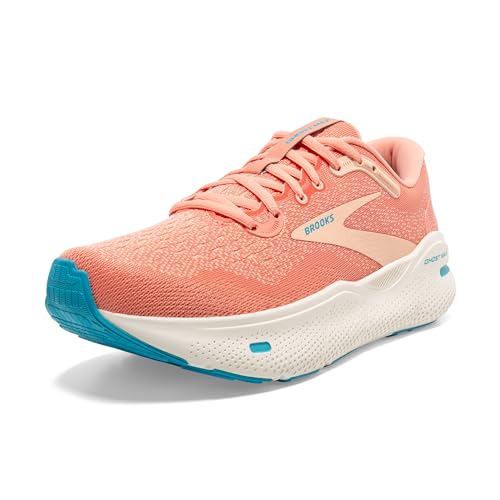 BROOKS Damen Ghost Max Sneaker, Papaya/Apricot/Blue, 41 EU von Brooks
