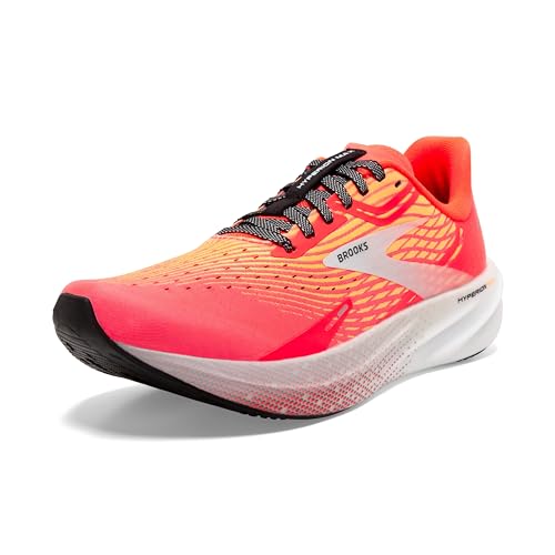 Brooks Damen Hyperion Max Sneaker, Fiery Coral Orange Pop Blue, 36.5 EU von Brooks