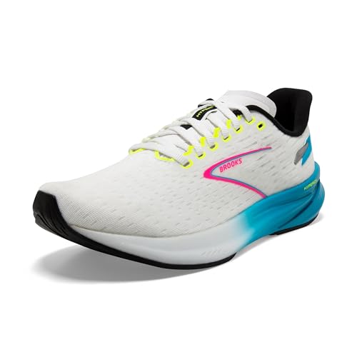 BROOKS Damen Hyperion Sneaker, Weiß Blau Pink, 41 EU von Brooks