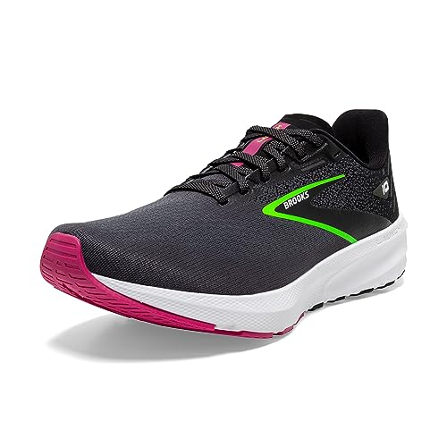 Brooks Damen Launch 10 Sneaker, Black Blackened Pearl Green, 36.5 EU von Brooks