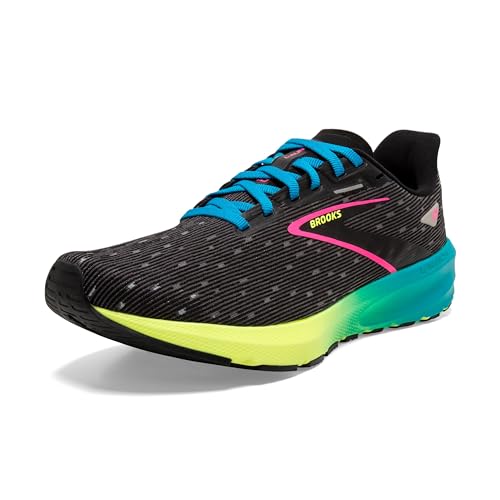 Brooks Damen Launch 10 Sneaker, Black Nightlife Blue, 40.5 EU von Brooks