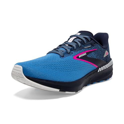 BROOKS Damen Launch GTS 10 Sneaker, Peacoat/Marina Blue/Pink Glo, 36 EU von Brooks