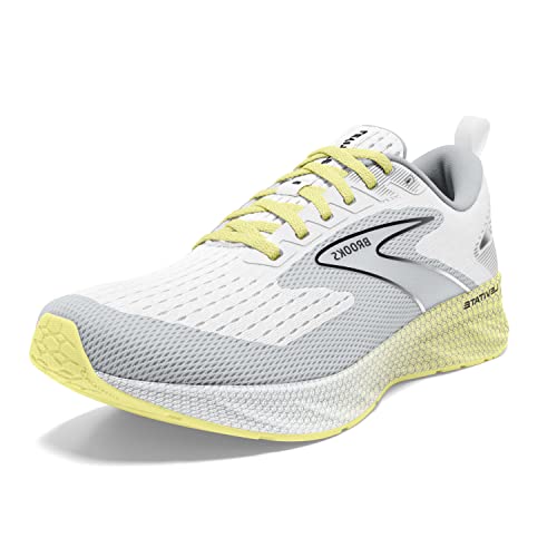 Brooks Damen Levitate 6 Sneaker, White Oyster Yellow, 43 EU von Brooks