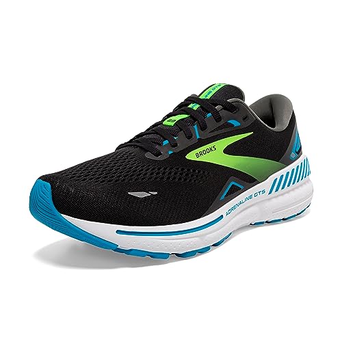 Brooks Herren Adrenaline Gts 23 Sneaker, Black Hawaiian Ocean Green, 42.5 EU von Brooks