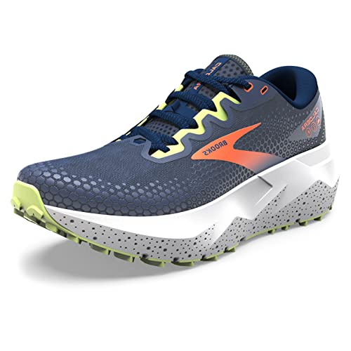 Brooks Herren Caldera 6 Sneaker, Navy Firecracker Sharp Green, 44 EU von Brooks