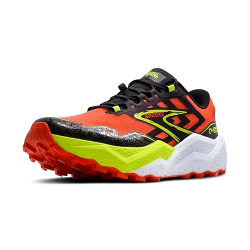 BROOKS Herren Caldera 7 Sneaker, Kirschtomate/Phantom/Limette, 45 EU von Brooks