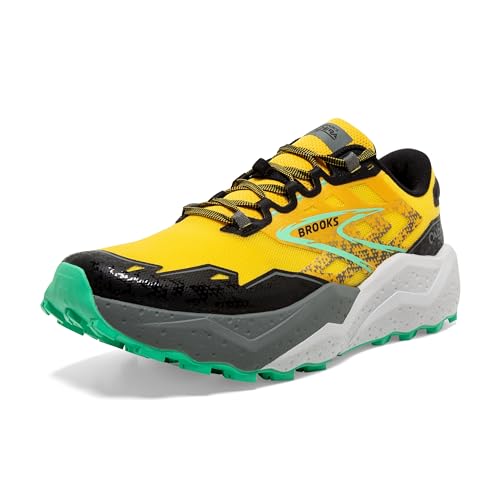 BROOKS Herren Caldera 7 Sneaker, Lemon Chrome Black Sedona Sage, 45 EU von Brooks