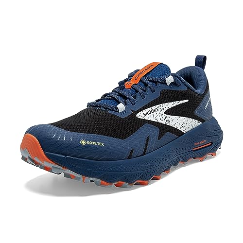 Brooks Herren Cascadia 17 Gtx Sneaker Sneaker, Black Blue Firecracker, 43 EU von Brooks