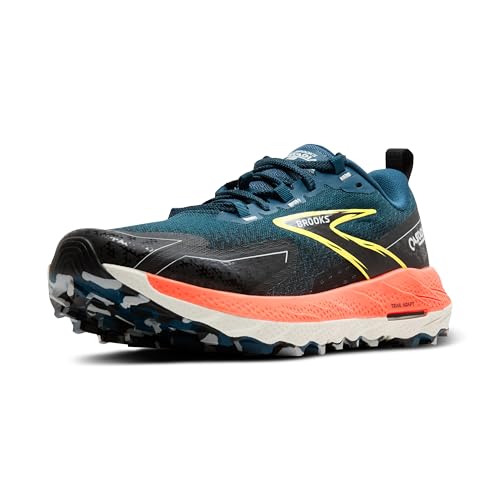 BROOKS Herren Cascadia 18 Sneaker, Black/Blue Wash/Orange, 42.5 EU BROOKS Herren Cascadia 18 Sneaker, Black/Blue Wash/Orange, 42.5 EU von Brooks