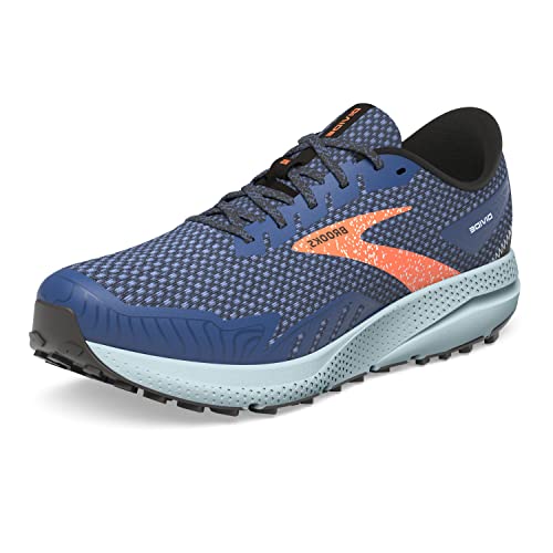 BROOKS Herren Divide 4 Sneaker, Blue/Navy/Firecracker, 45 EU von Brooks