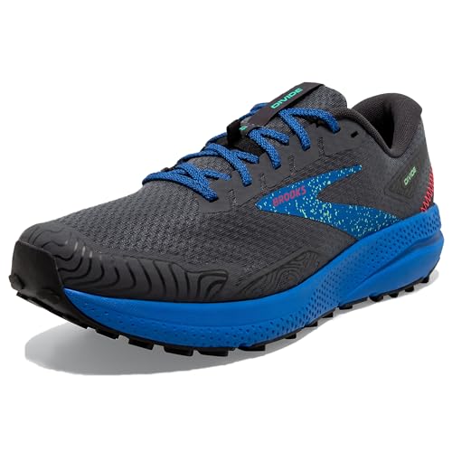 BROOKS Herren Divide 4 Sneaker, Ebony Black Victoria Blue, 42.5 EU von Brooks