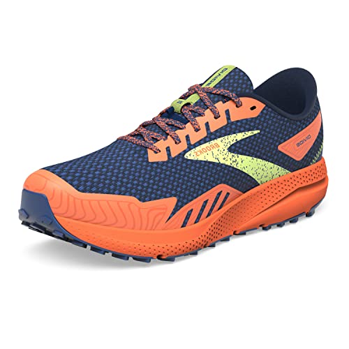 BROOKS Herren Divide 4 Sneaker, Navy/Firecracker/Sharp Green, 40 EU von Brooks