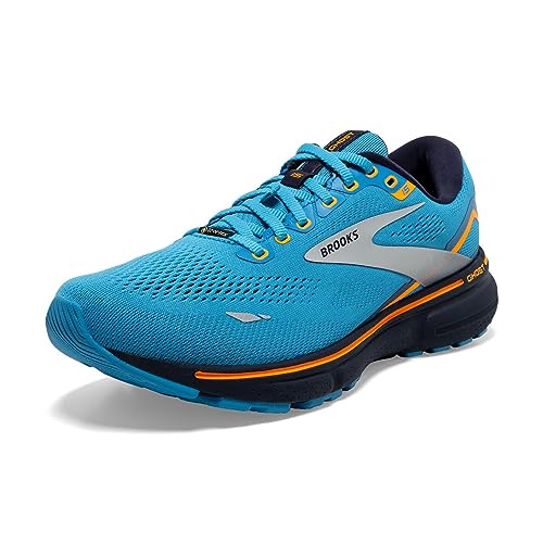 BROOKS Herren Ghost 15 GTX Sneaker, Blue/Peacoat/Orange, 42 EU von Brooks