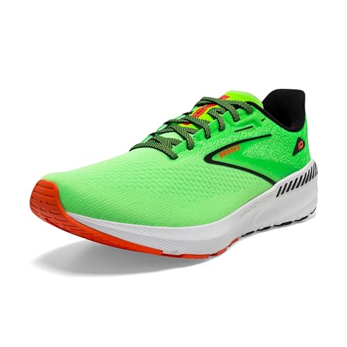 BROOKS Herren Launch GTS 10 Sneaker, Green Gecko/Red Orange/White, 40.5 EU von Brooks