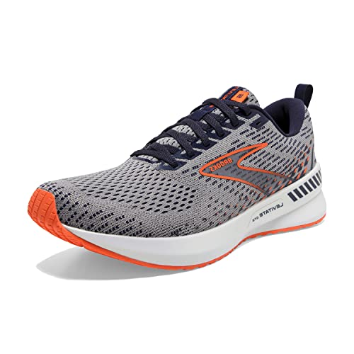 BROOKS Herren Levitate GTS 5 Sneaker, Grey/Peacoat/Flame, 48.5 EU von Brooks