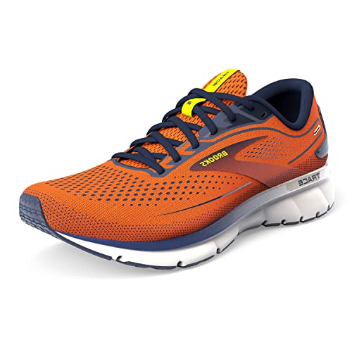 Brooks Herren Trace 2 Sneaker, Red Orange Black Sulphur, 41 EU von Brooks