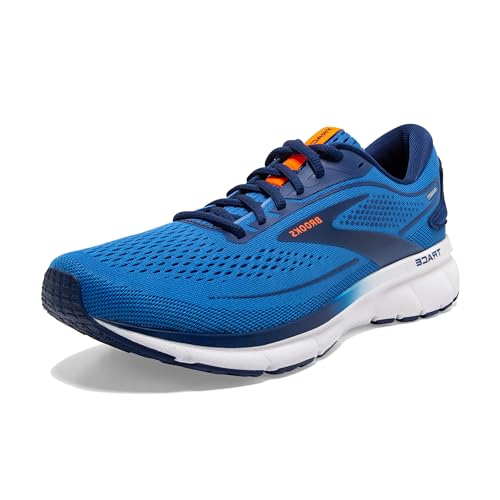 Brooks Herren Trace 2 Laufschuh, Palace Blue Depths Orange, 44.5 EU von Brooks