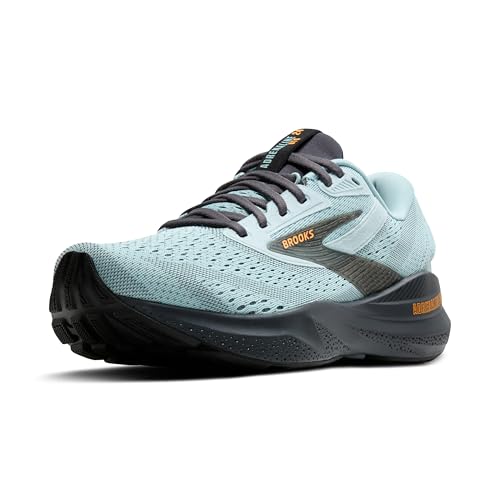 Brooks Adrenaline GTS 24 Stützender Laufschuh für Herren, Winter Sky/Ebenholz/Orange, 41 EU von Brooks