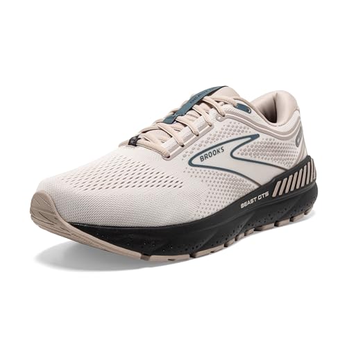 Brooks Beast GTS 23 Stützender Laufschuh für Herren, Chateau Grey/White Sand/Blue, 10 X-Wide von Brooks