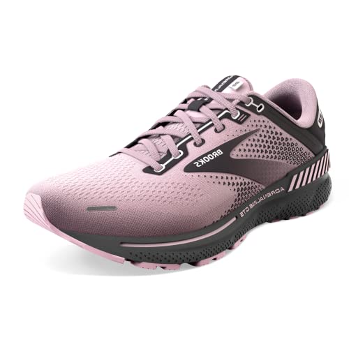 Brooks Damen Adrenaline GTS 22 Supportive Running Shoe, Pink/geschwärzte Perle, 41 EU von Brooks