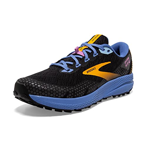 Brooks Damen Divide 3 Sneaker, Schwarz Blau Gelb, 37.5 EU von Brooks