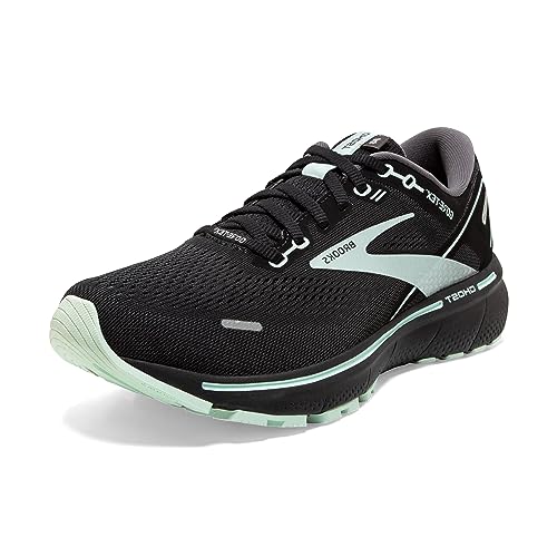 Brooks Damen Ghost 14 Gtx Laufschuh, Black Blue Fiery Coral, 36.5 EU von Brooks