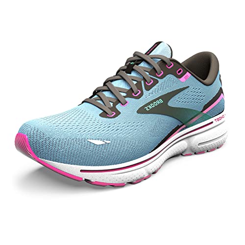 Brooks Damen Ghost 15 Sneaker, Blue Bell Black Pink, 38 EU von Brooks