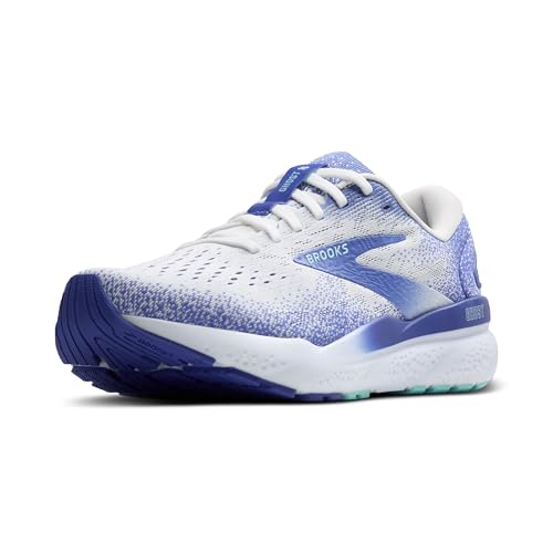 Brooks Damen Ghost 16 Laufschuhe Neutralschuh White/Amparo Blue/Limpet Shell - Weiß 38 von Brooks