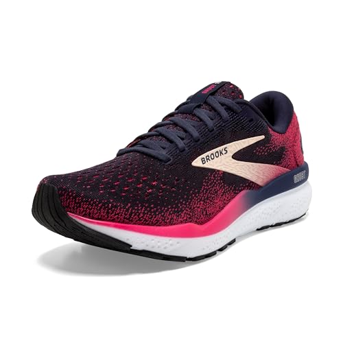 Brooks Damen Ghost 16 Sneaker, Peacoat Raspberry Aprikose, 39 EU von Brooks