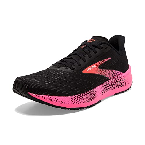 Brooks Damen Hyperion Tempo Sneaker, Black Pink Hot Coral, 36 EU Schmal von Brooks
