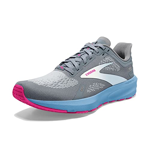 Brooks Damen Launch 9 Neutral Running Shoe, Grau/Blau/Rosa, 39 EU von Brooks