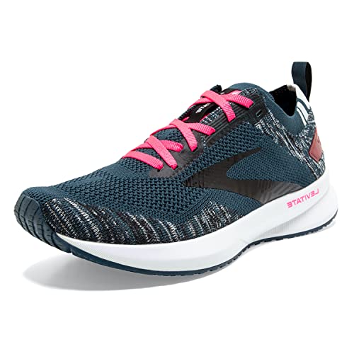 Brooks Damen Levitate 4 Laufschuh Gymnastikschuhe, Navy Black Pink, 38.5 EU von Brooks