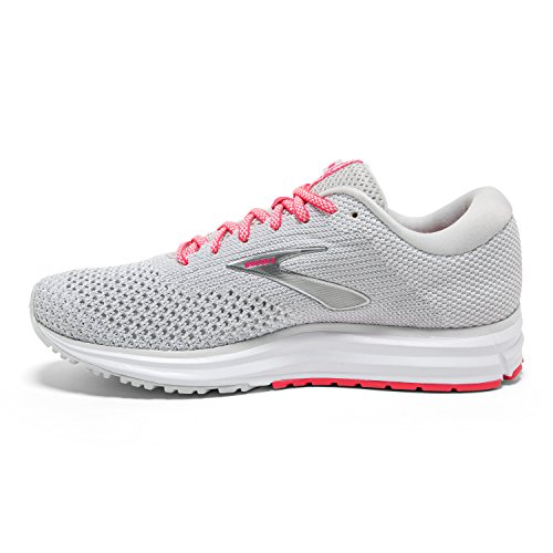 Brooks Damen Revel 2 Laufschuhe, Grau (Grey/White/Pink 028), 41 EU von Brooks