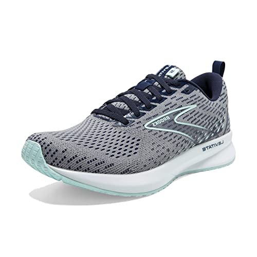 Brooks Damen Schleifen 5 Laufschuh, Grau Peacoat Blue Light, 38 EU Schmal von Brooks