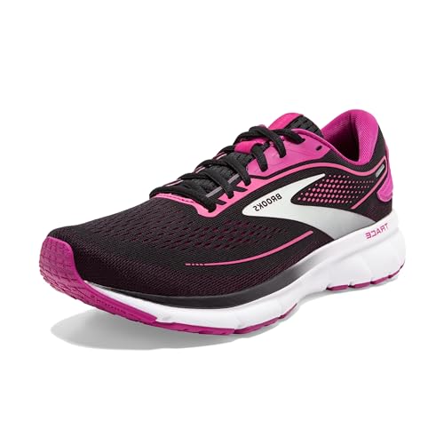 Brooks Damen Trace 2 Sneaker, Black Festival Fuchsia Pink Flambe, 36 EU Schmal von Brooks