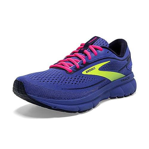 Brooks Damen Trace 2 Neutral Laufschuh, Blau/Rosa/Nachtleben, 37.5 EU von Brooks