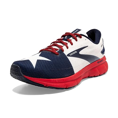 Brooks Damen Trace 2 Neutral Laufschuh, Rot/Weiß/Marineblau, 40 EU von Brooks