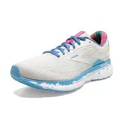 Brooks Damen Trace 2 Neutral Laufschuh, Weiß/Grau/Alaskan Blue, 39 EU von Brooks