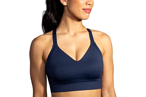 Brooks Drive Interlace Run Bra Navy 34C/D von Brooks