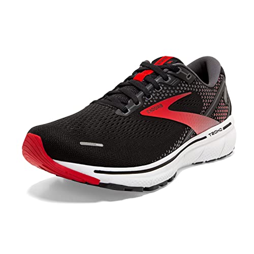 Brooks Herren Ghost 14 Laufschuh, Black Red White, 43 EU Schmal von Brooks